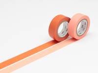 Washi Tape 2er Set uni ninjin & salmon pink 15mm Washi Tape 2er Set uni ninjin & salmon pink 15mm