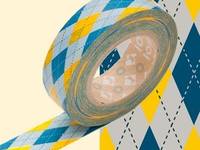 Washi Tape Argyle yellow 15mm Washi Tape Argyle yellow 15mm