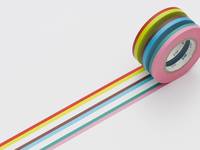 Washi Tape Slim 2tone 3er Set B neon 6mm Washi Tape Slim 2tone 3er Set B neon 6mm