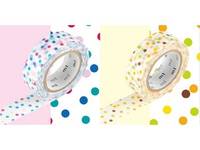 Washi Tape drop pink&yellow 2er Set 15mm Washi Tape drop pink&yellow 2er Set 15mm