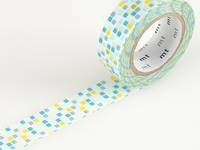 Washi Tape tile green 15mm Washi Tape tile green 15mm