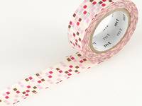 Washi Tape tile pink 15mm