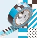 Washi Tape mix blue 15mm Washi Tape mix blue 15mm