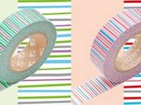 Washi Tape shima midori&aka 2er Set 15mm Washi Tape shima midori&aka 2er Set 15mm