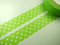 Washi Tape spot lemon green 15mm