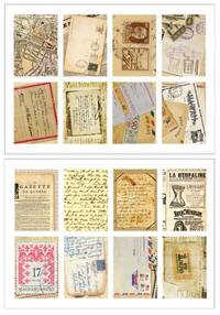 Stamp Sticker Vintage letter Stamp Sticker Vintage letter