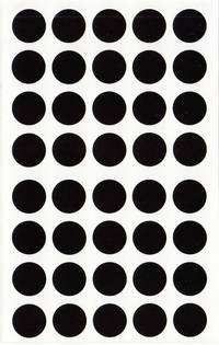 Aufkleber Punkte schwarz 80pcs Aufkleber Punkte schwarz 80pcs