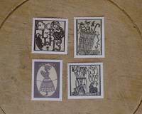 water activated seal 4pcs EX LIBRIS 2 water activated seal 4pcs EX LIBRIS 2