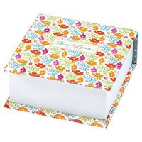 Sheri Lynn Block memo cube orange flower Sheri Lynn Block memo cube orange flower