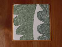 Letterpress folio card S. fir tree Letterpress folio card S. fir tree