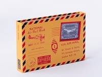 Photo album AIRMAIL (postcard size) Kraft Photo album AIRMAIL (postcard size) Kraft
