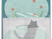 Letterset Cat & Fishbowl