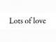 Stempel Lots of love Stempel Lots of love