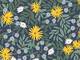 Cotton+Steel Bramble - Daisy Fields - Navy Canvas Metallic Cotton+Steel Bramble - Daisy Fields - Navy Canvas Metallic