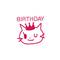 Ministempel Katze Birthday