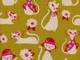 Cotton+Steel Fancy Cats Yellow Cotton+Steel Fancy Cats Yellow