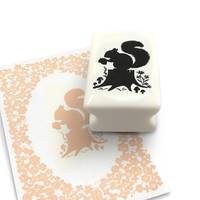Silhouette Stamp Squirrel Silhouette Stamp Squirrel