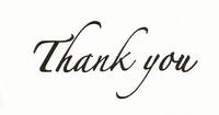 Hochzeitsstempel - Thank you groß Hochzeitsstempel - Thank you groß