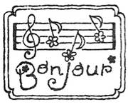 Stempel Bonjour Stempel Bonjour