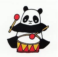 Stempel Musik Panda Stempel Musik Panda