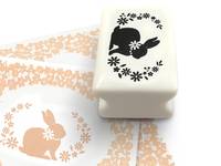 Silhouette Stamp Rabbit Silhouette Stamp Rabbit