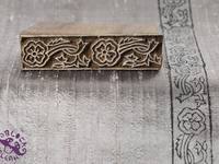 Blockwallah Stempel - Border with Flowers 2 Blockwallah Stempel - Border with Flowers 2