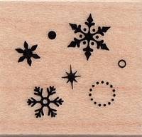 Stempel Schneeflocken Stempel Schneeflocken