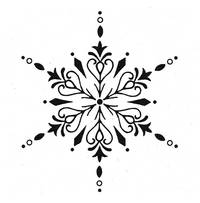 Stempel Schneeflocke Stempel Schneeflocke