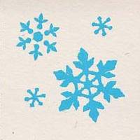Stempel Schneeflocken Stempel Schneeflocken