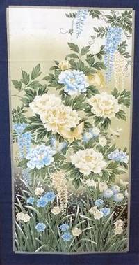 Panel Garden of Dreams indigo Panel Garden of Dreams indigo