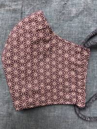 Gesichtsmaske Rund Samekomon - Asanoha lila Gesichtsmaske Rund Samekomon - Asanoha lila