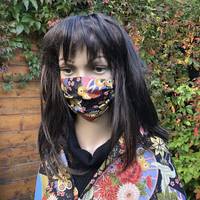 Gesichtsmaske - Momiji gold schwarz Gesichtsmaske - Momiji gold schwarz