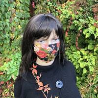 Gesichtsmaske - Momiji gold schwarz Gesichtsmaske - Momiji gold schwarz