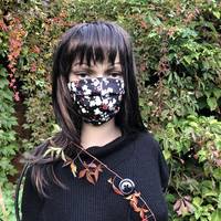 Gesichtsmaske - Sakura schwarz Gesichtsmaske - Sakura schwarz