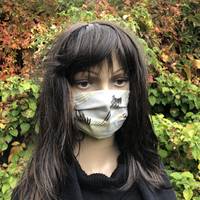 Gesichtsmaske Kranich Welle Grau Gesichtsmaske Kranich Welle Grau