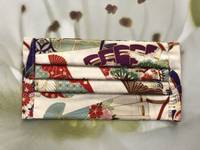 Gesichtsmaske - Fächer Kranich weiß Gesichtsmaske - Fächer Kranich weiß