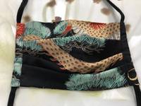 Gesichtsmaske Drache schwarz Gesichtsmaske Drache schwarz