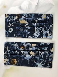 Gesichtsmaske Blumen Watercolor Blau Gesichtsmaske Blumen Watercolor Blau