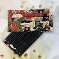 Gesichtsmaske Kranich Fuji schwarz Gesichtsmaske Kranich Fuji schwarz