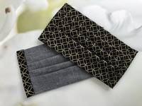 Gesichtsmaske Shippou Schwarz Gold Gesichtsmaske Shippou Schwarz Gold