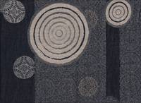 Kreise blau Jacquard Kreise blau Jacquard