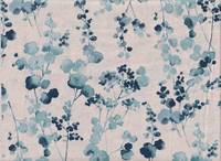 Wachstuch Blütenzweige natur blau Wachstuch Blütenzweige natur blau