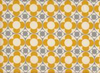 Wachstuch Retro Flower gelb Wachstuch Retro Flower gelb