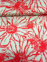 Wachstuch Blumen groß rot Wachstuch Blumen groß rot