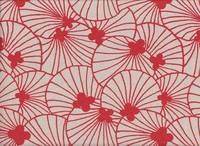 Wachstuch Shell Flower red Wachstuch Shell Flower red