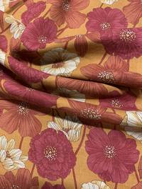 Wachstuch Classic Flower orange Wachstuch Classic Flower orange