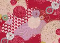 Wachstuch Kiku yagasuri rot Wachstuch Kiku yagasuri rot