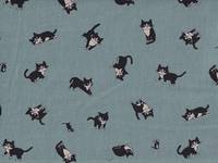Wachstuch Katze Feline mint Wachstuch Katze Feline mint