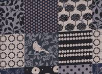 Wachstuch Echino Story schwarz Wachstuch Echino Story schwarz