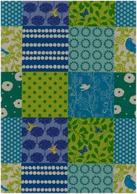 Wachstuch Echino Story grün Wachstuch Echino Story grün